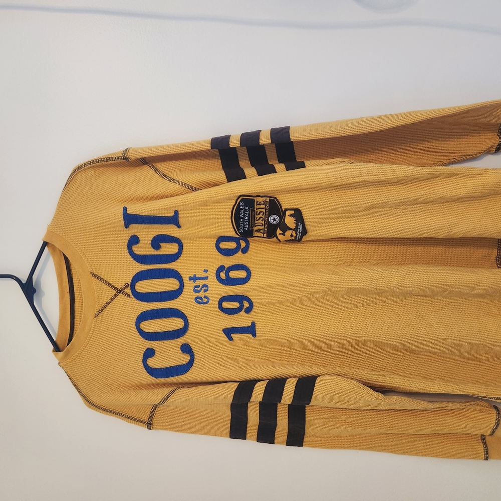 Coogi Yellow Long Sleeve Shirt